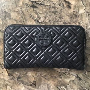 Quilted Leather Tory Burch Wallet